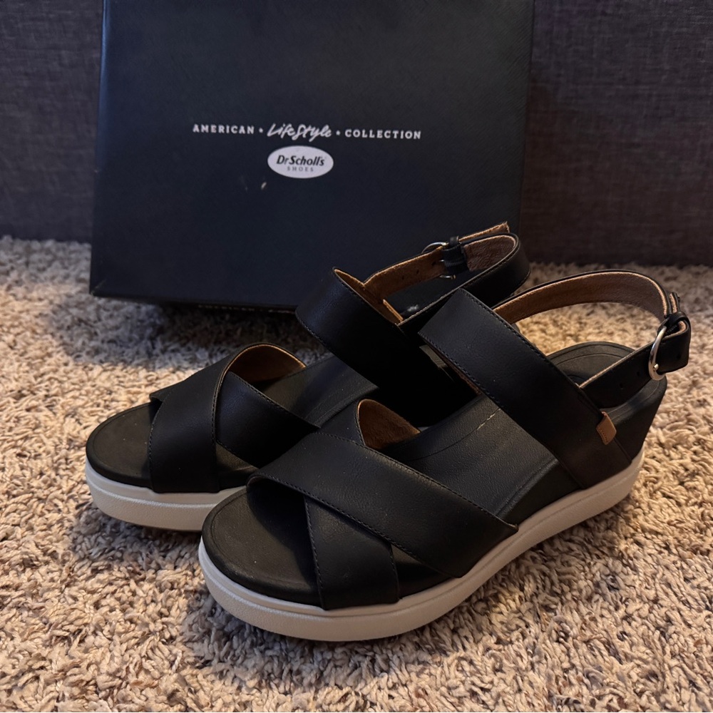 Dr. Scholl's Black Scenario Women's Sandals